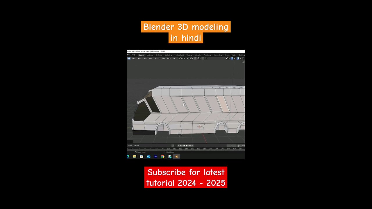 bus modling in blender