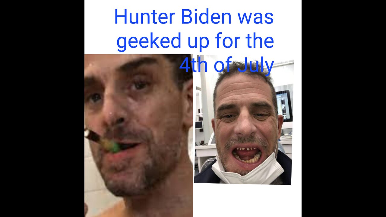 Roasting Hunter Biden the coke junkie