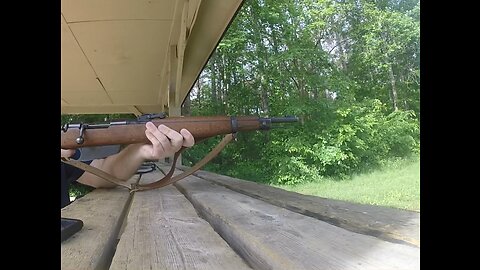 1918 Italian Carcano T.S. carbine at the range.