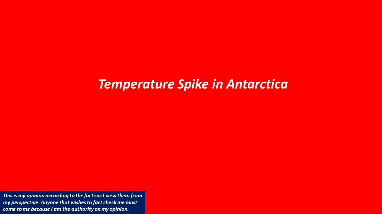 Temperature Spike in Antarctica