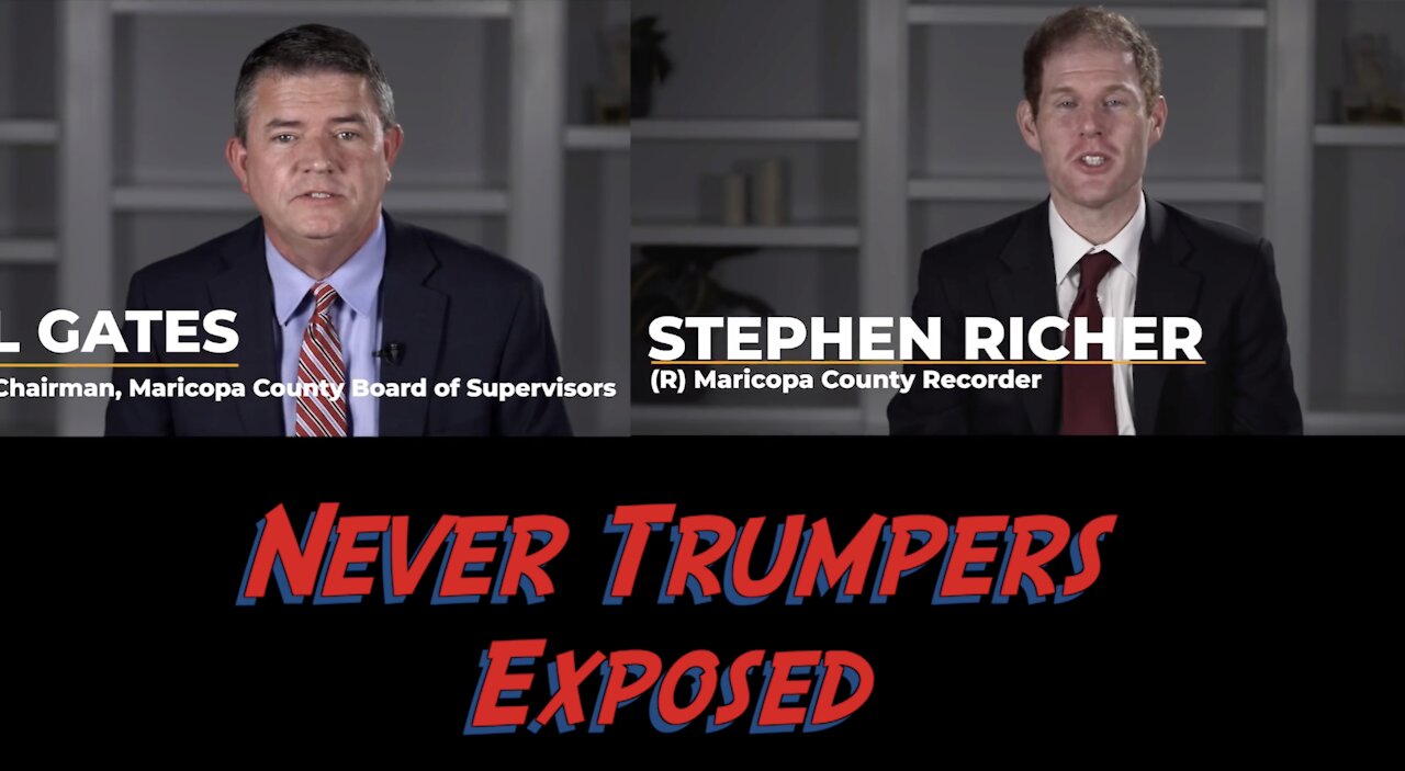 Richer and Gates Have Finally Been Exposed as Never Trumpers - Vote Them Out!