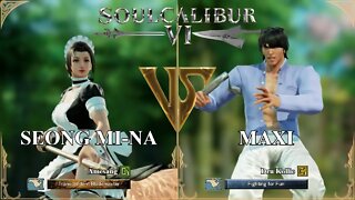 Seong Mina (Âmesang) VS Maxi (Dru Kollie) (SoulCalibur™ VI: Online)