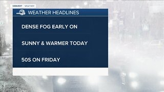 More sunshine and 40s for the Denver metro area today