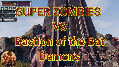 Conan Exiles Super Zombies vs Bat Demons Busty Boobs #Boosteroid #conanexiles