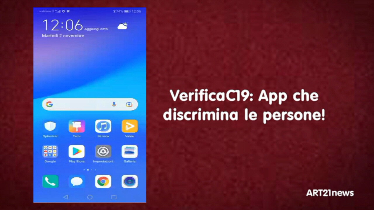 VerificaC19 App che discrimina le persone!