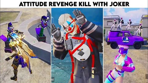 Pubg Mobile Attitude 😈 Revenge Kill With Joker + Max Pharaoh X- Suit 🥵 | Part 23 | Xbot 2.0