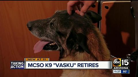 Maricopa County Sheriff K9 retires