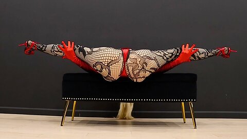 YOGA ART IN RED HEELS