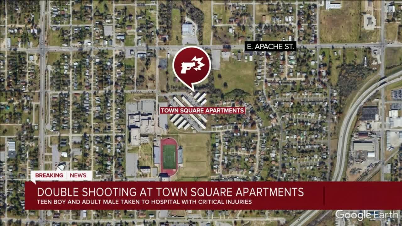 Double shooting at Town Square Apartments