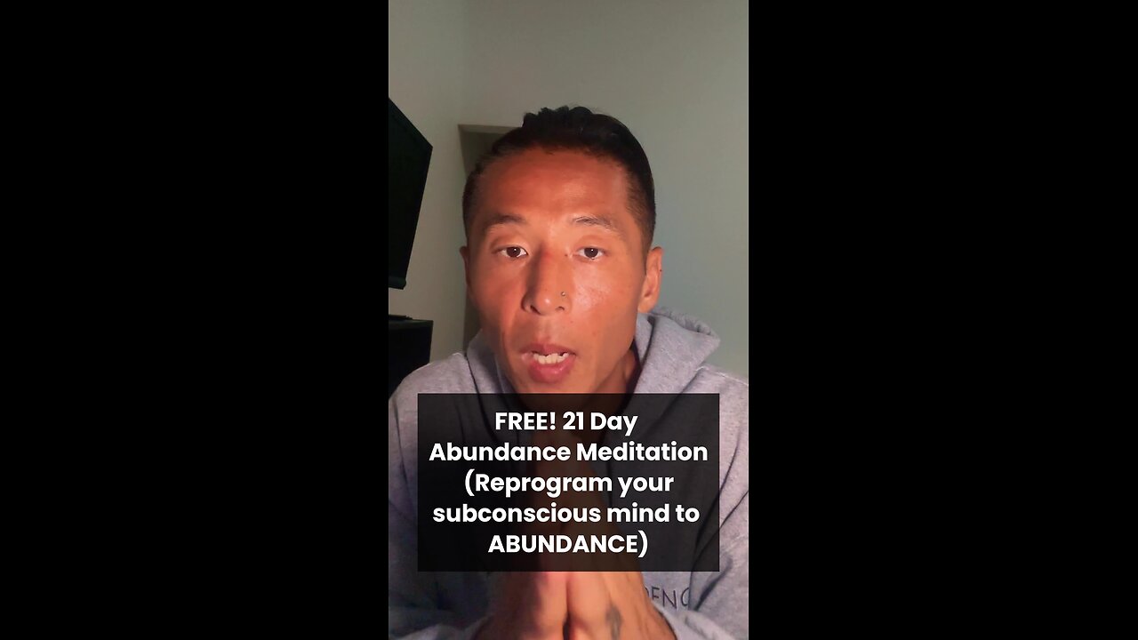 FREE! 21 DAY ABUNDANCE MEDITATION FOR YOU (Reprogram Your Subconscious Mind)