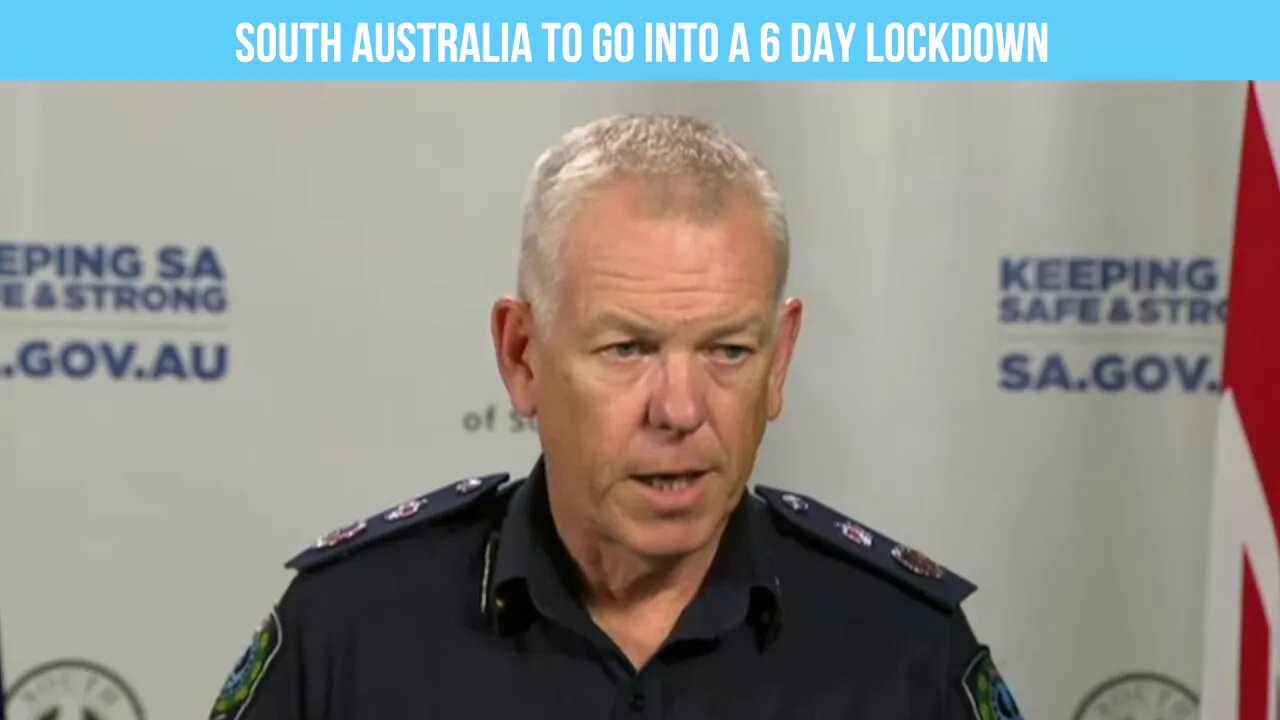 South Australia to go into a 6 day lockdown