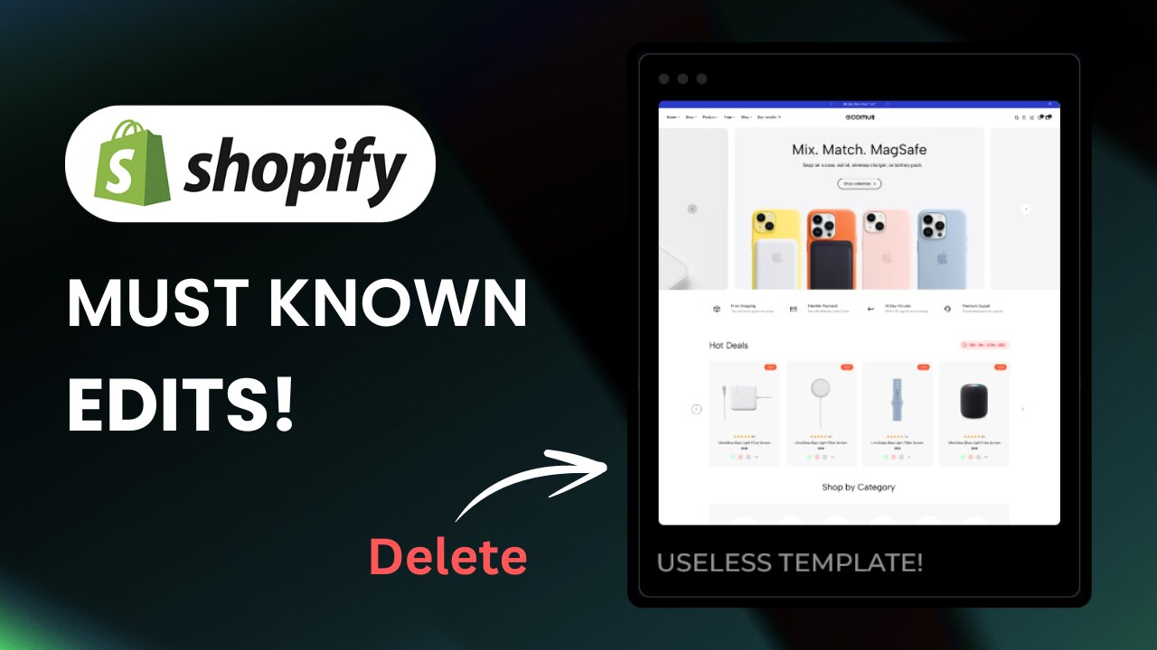 Remove Useless Template in Shopify 2.0 | Shopify Tutorial for Beginners!