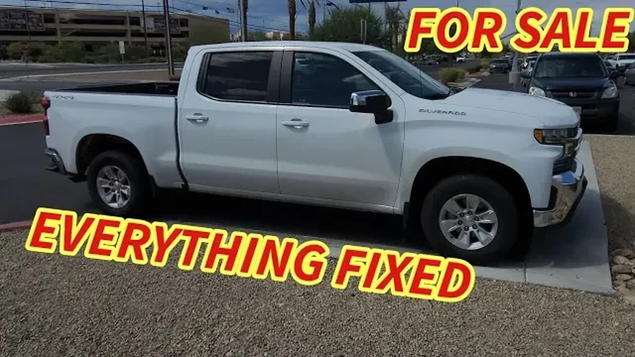 Fixing The Last Thing, Mirror Replacement 2020 Chevy Silverado And It's For Sale.