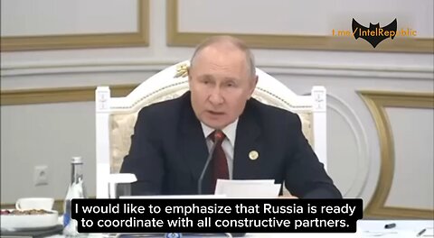 Putin wanting to broker a peace deal between Israel and Palestine.