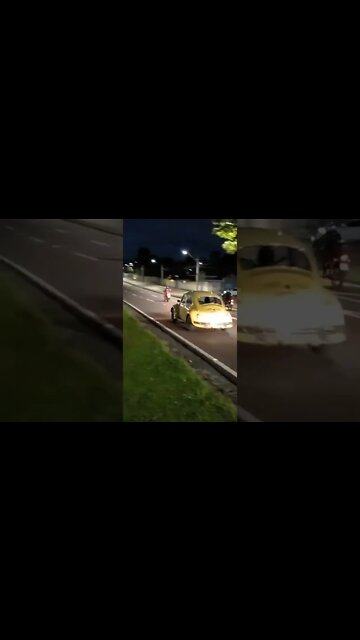 Volkswagen Fusca amarelo