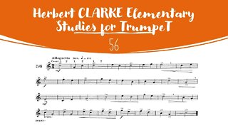 🎺 [TRUMPET METHOD] CLARKE Elementary Studies for Trumpet 56