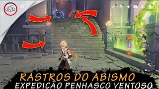 Genshin Impact, Rastros do abismo, expedição penhasco Ventoso | Super Dica PT-BR