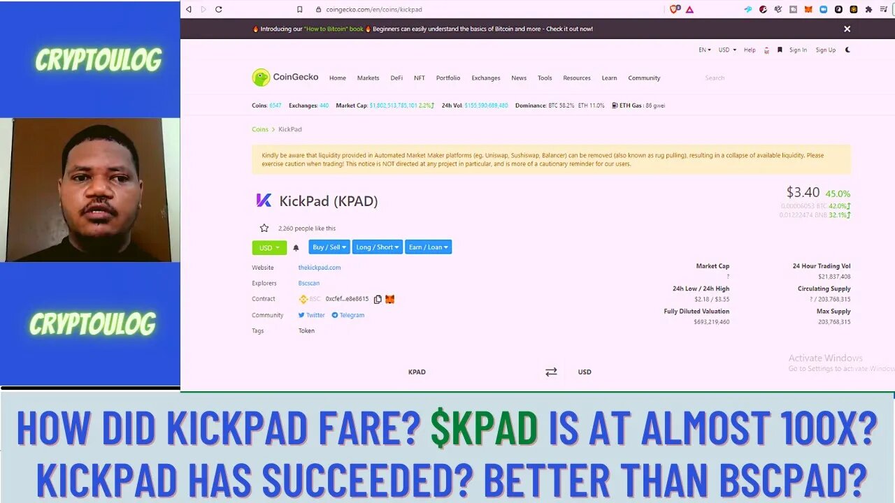 How Did Kickpad Fare? $KPAD Is At Almost 100X? KickPAD Has Succeeded? Better Than BSCPAD?