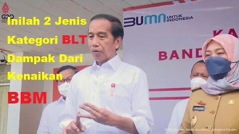 INILAH 2 JENIS KATEGORI BLT DAMPAK DARI KENAIKAN BBM