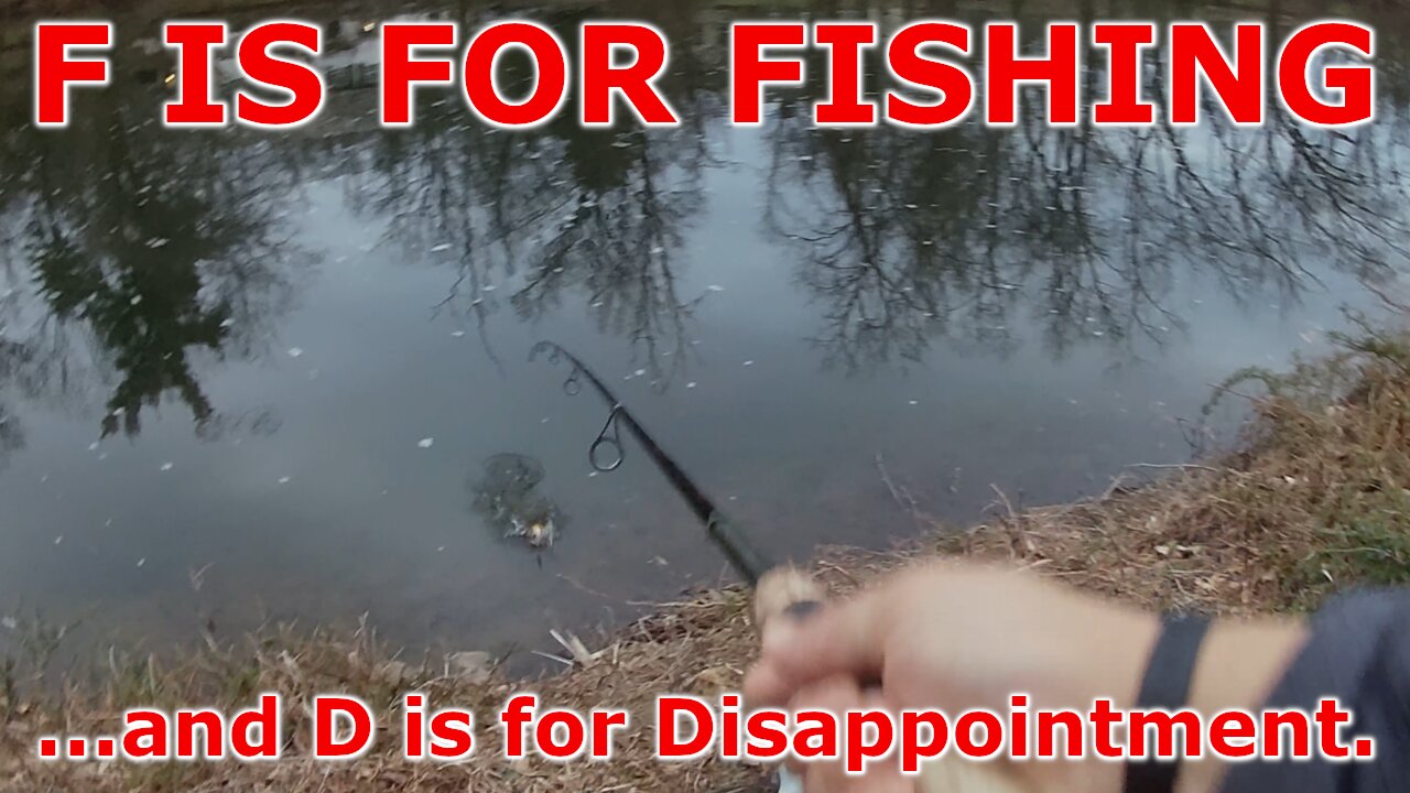 F is for Fishing... and D is for Disappointment.