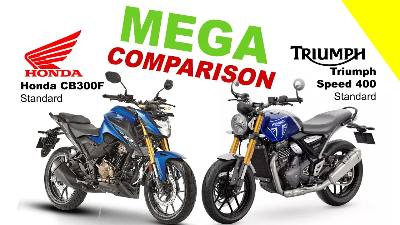 Honda CB300F vs Triumph Speed 400 | MEGA COMPARISON | Bike Info