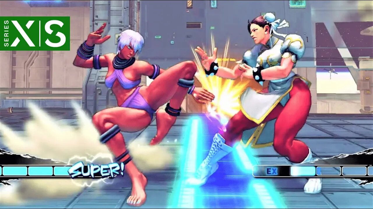 Elena vs Chun-li (Hardest AI) - Ultra Street Fighter IV