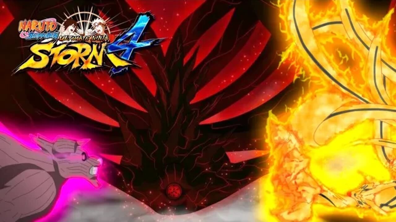 Naruto e Kurama VS Dez Caudas - Naruto Shippuden Storm 4