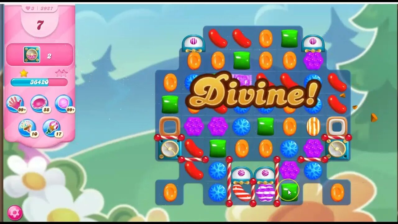 Candy Crush Level 3927 Talkthrough, 15 Moves 0 Boosters