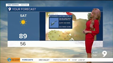 A warm weekend on tap