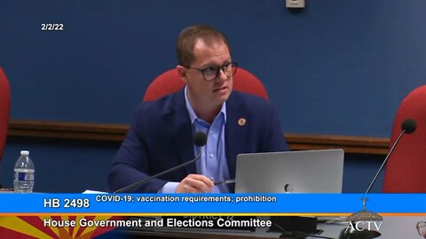 Rep. Jake Hoffman Defends Individuals’ Right to Medical Freedom (2/2/22)