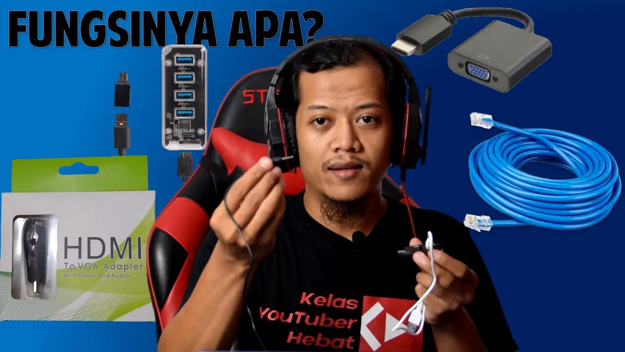 Shopee Haul, HDMI to VGA, USB HUB 3.1 dan Kabel LAN