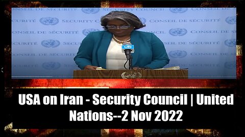 USA on Iran - Security Council United Nations.