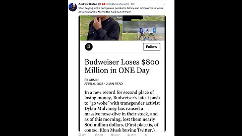 Budweiser Stock CRASHES, Woke VP Is DESTROYING Company