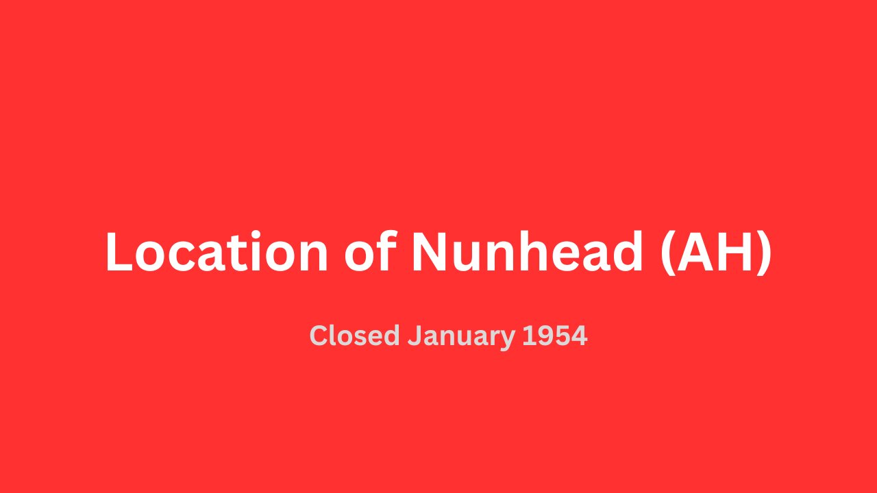 Location of Nunhead (AH) bus garage closed January 1954.