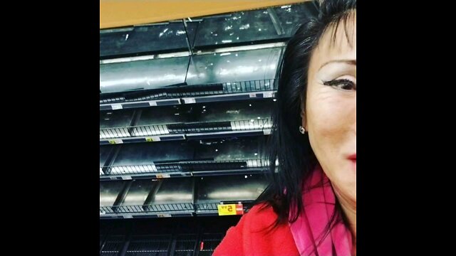 Im at the Grocery Store and the shelves are empty