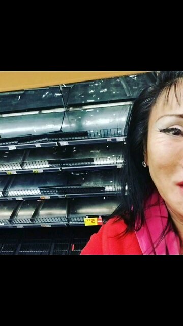 Im at the Grocery Store and the shelves are empty