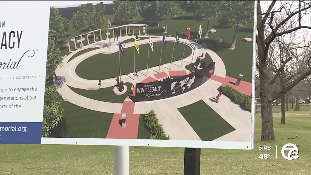 Veterans honored at groundbreaking for new Michigan World War II Legacy Memorial