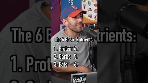 Naming The 6 Basic Nutrients For Humans!! Can Zach Do It?! #shorts