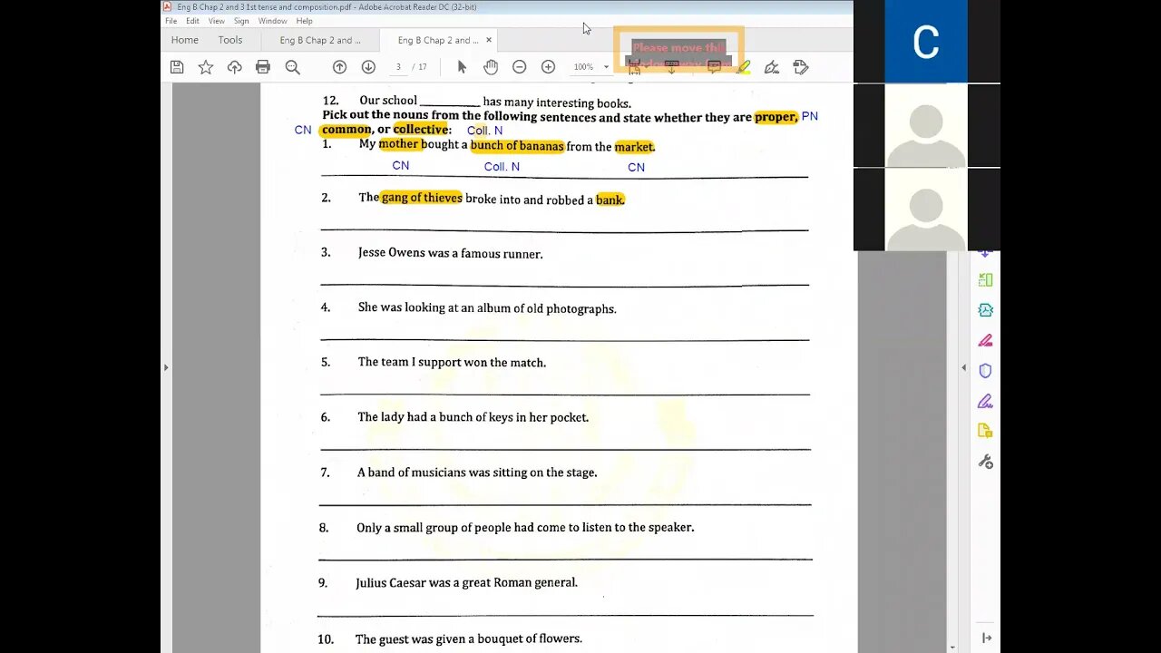 English B Class 5 14 4 21