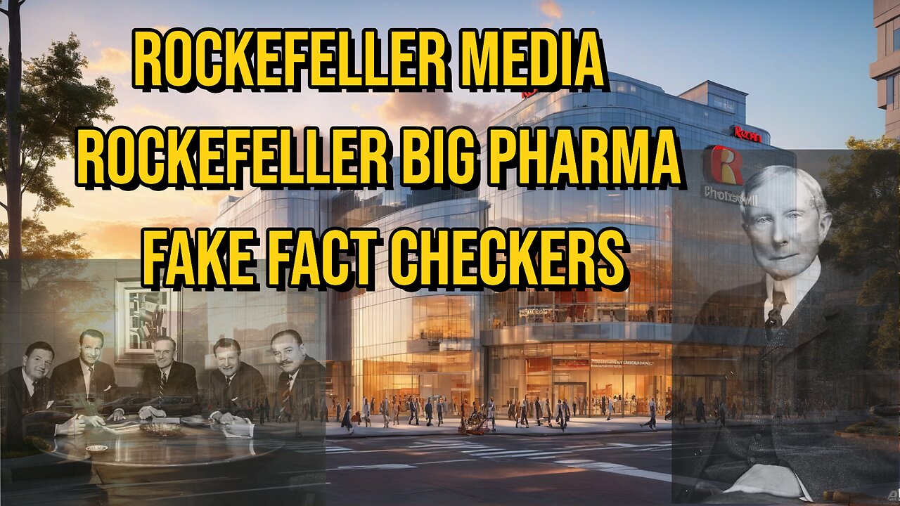 ROCKEFELLER MEDIA | ROCKEFELLER BIG PHARMA | FAKE CHECKERS |