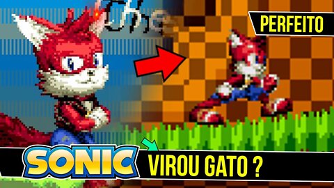 E se o Sonic fosse um Gato ?! | Pantufa the cat #shorts