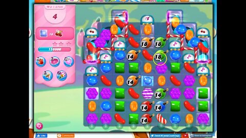 Candy Crush Level 3765 Talkthrough, 28 Moves 0 Boosters