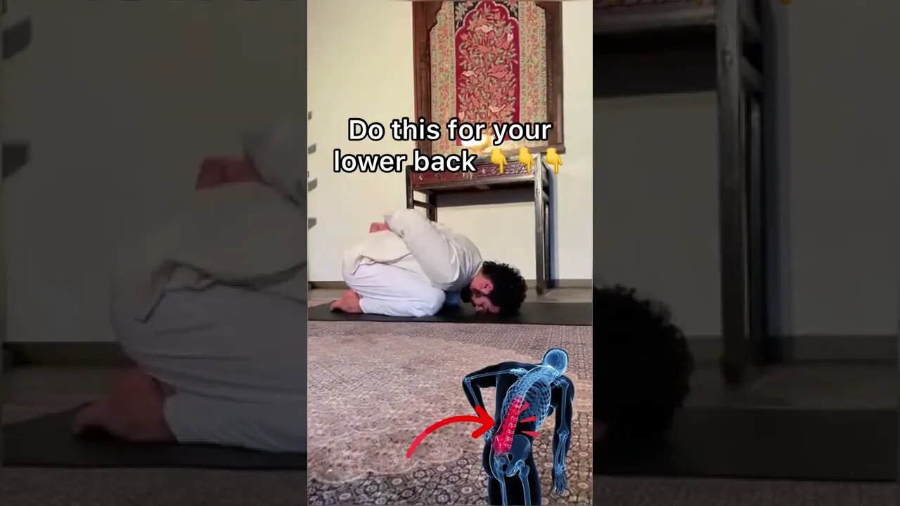 Do this immediately if your lower back isn’t happy 🧘‍♂️
