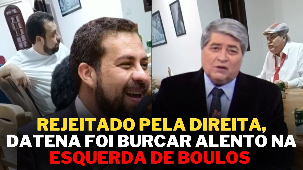 #viral | VAZOU um vídeo de DATENA E AGUILHERME BOULOS fazendo planos para prefeitura de São Paulo