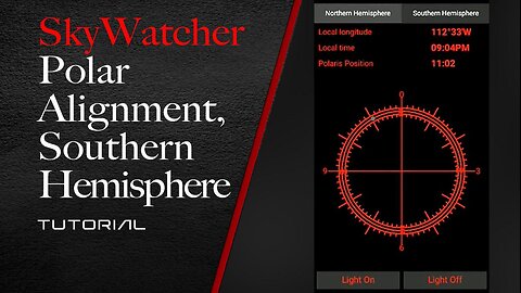 SkyWatcher Polar Alignment - Southern Hemisphere