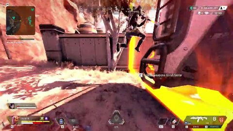 IMAGINE DYING TO ROCKS - apex legends