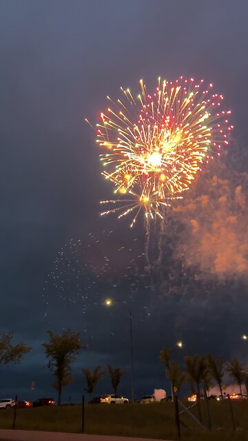 Fireworks in Okotoks Canada Day