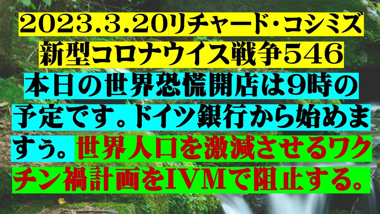 2023.3.20リチャード・コシミズ新型コロナウイス戦争５４６