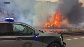 I-70 reopens after wildfire closes interstate, prompts evacuations in Gypsum