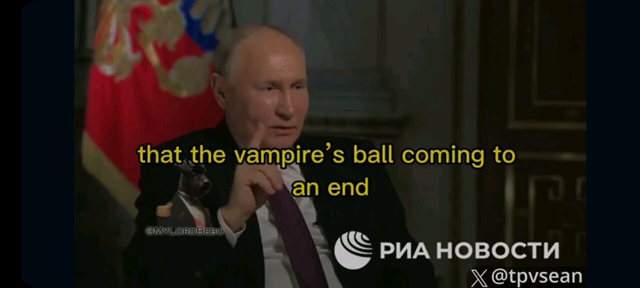 Purin "the vampires ball.os coming ro an end" adrenochrome on the news